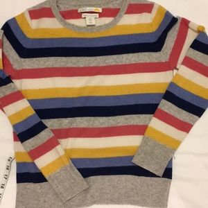 C & C Stripe cashmere sweater- 2 ply